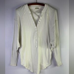 Free People Coffee Chat Pullover Chemise Sleepwear Sugar Swiz Color size XS